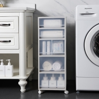 厂家现货批发多功能夹缝抽屉柜带轮塑料组合柜简约现代杂物收纳柜